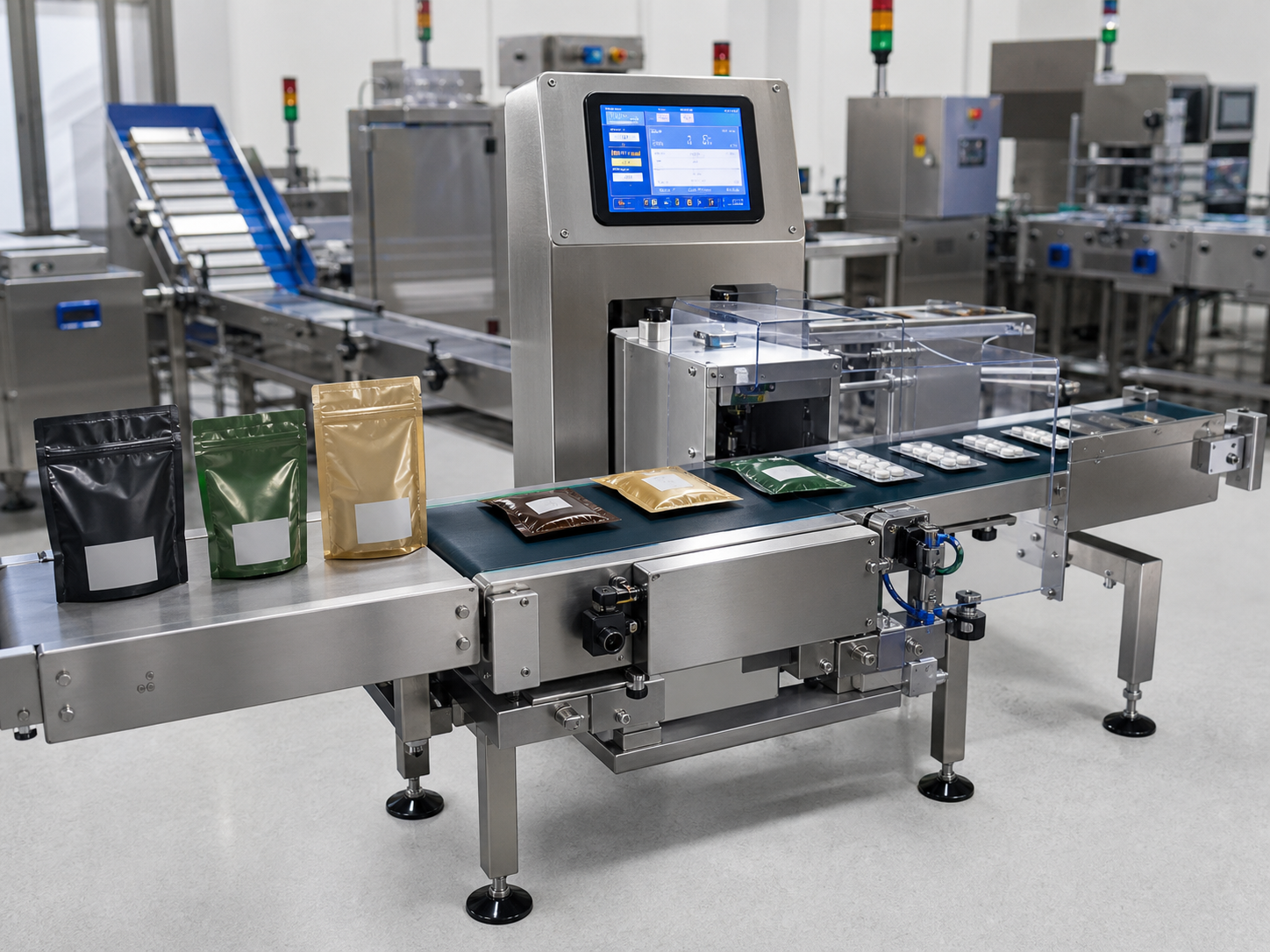 High precision small product checkweigher